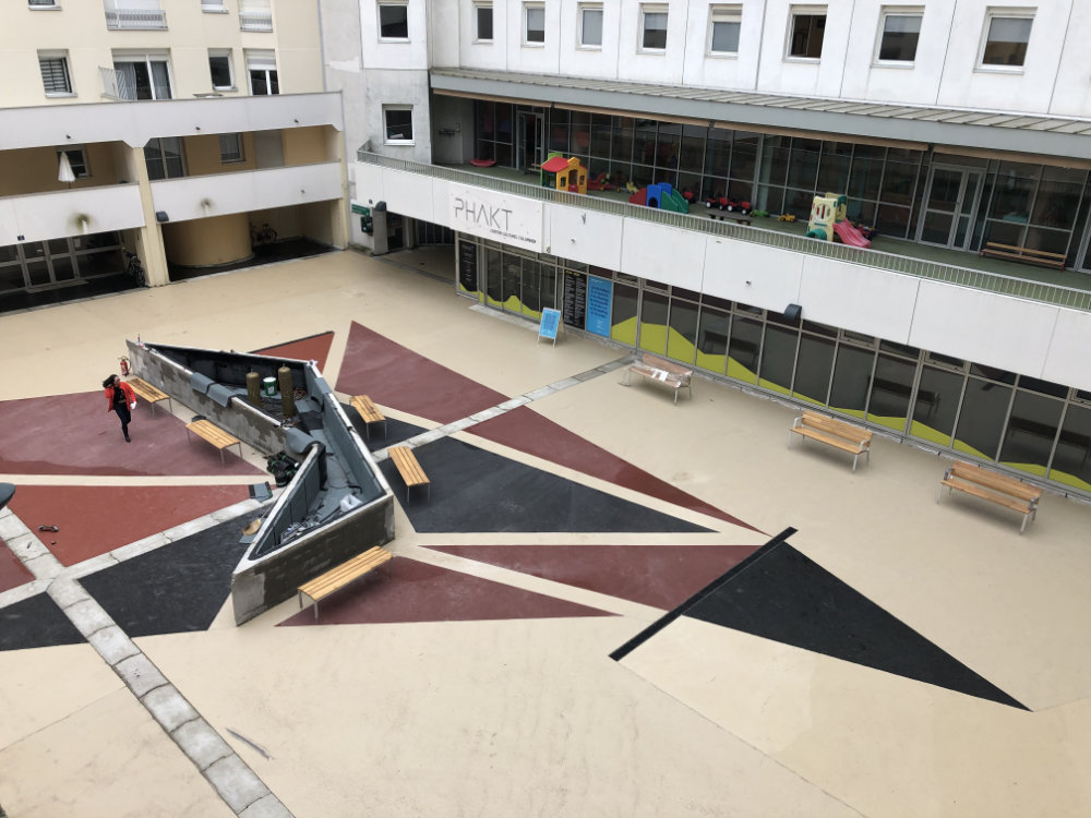 Chantier de la Place des Colombes à Rennes