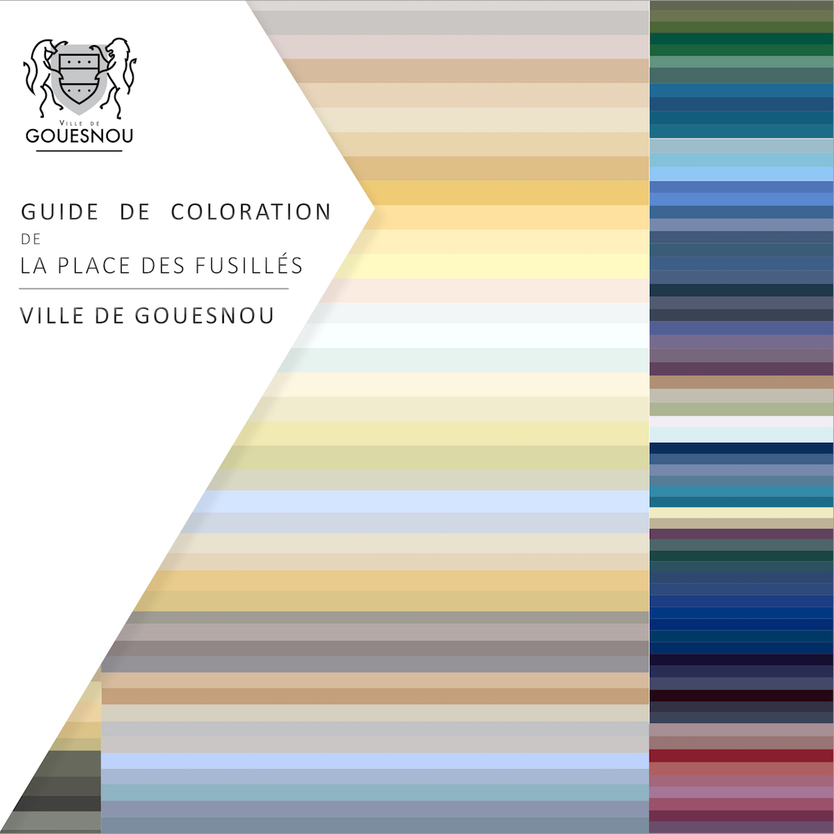 GOUESNOU, Mise en couleur de la place des Fusillés